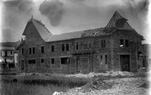 Casa Pagès en procés de construcció, 1928 (ACGAX. Fons Sadurní Brunet Pi. Foto Sadurní Brunet. Codi atribuït 27.1.22.1)