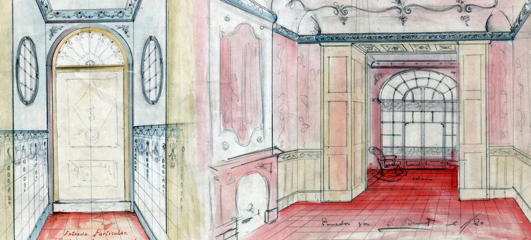 Projecte de reforma de l'interior d'un edifici al carrer de Camil Mulleres, a Olot, 1919 (ACGAX. Fons Sadurní Brunet Pi. Codi atribuït 9.2.1A)