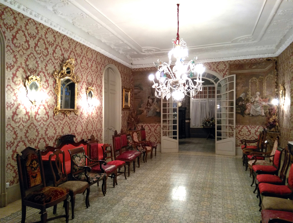 Vista parcial de l'interior casa Pons i Tusquets, 2018 (Foto: Arnau Vergés)