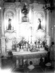 Vista parcial de la cerimònia de consagració de l'altar major de l'església de Sant Esteve de Tuixent, a Josa i Tuixent, 1952 (ACGAX. Fons Sadurní Brunet Pi. Autor: Sadurní Brunet Forasté)